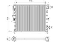 Radiator 701411 Valeo