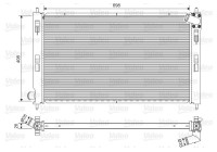 Radiator 701577 Valeo