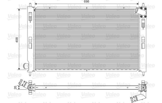 Radiator 701577 Valeo