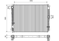 Radiator 701660 Valeo