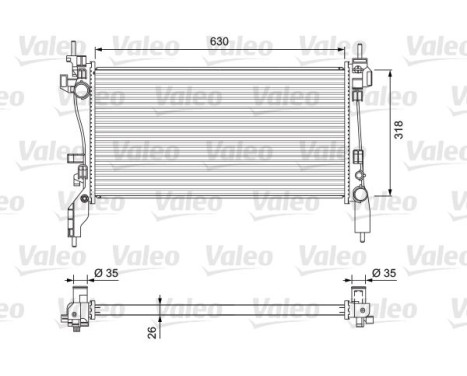 Radiator 701718 Valeo