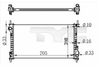 Radiator 710-0068-R TYC