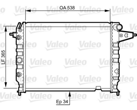 Radiator 730396 Valeo