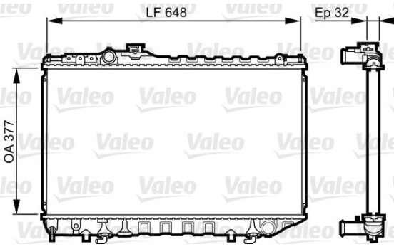 Radiator 731716 Valeo