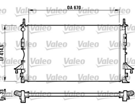 Radiator 732827 Valeo