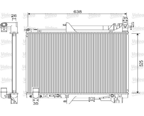 Radiator 733146 Valeo