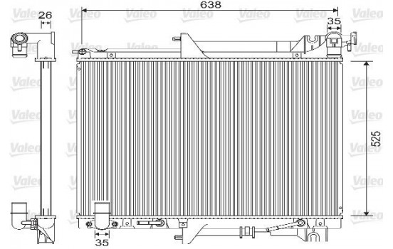 Radiator 733146 Valeo