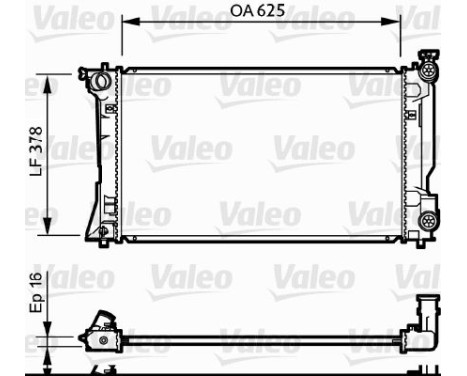 Radiator 734712 Valeo