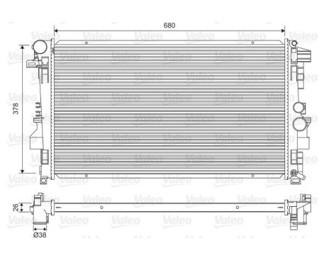 Radiator 734887 Valeo