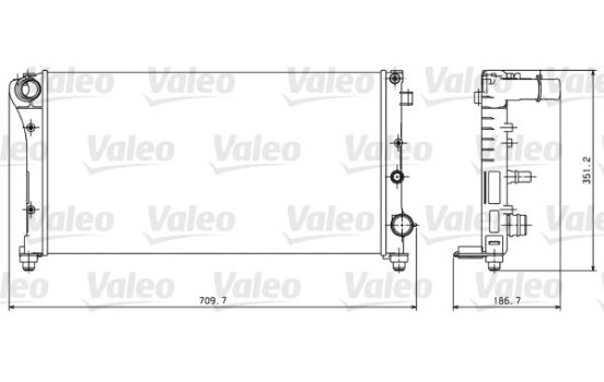 Radiator 734924 Valeo