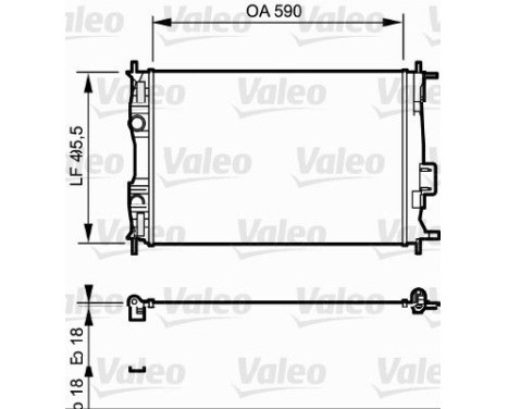 Radiator 735119 Valeo