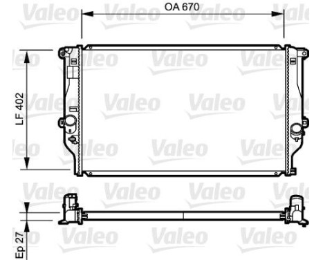 Radiator 735216 Valeo
