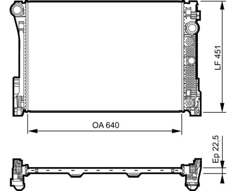 Radiator 735285 Valeo, Image 3