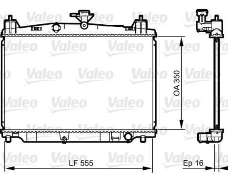 Radiator 735416 Valeo