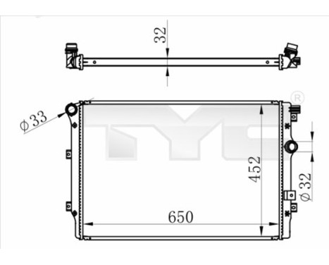 Radiator 737-0077-R TYC
