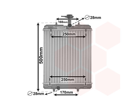 RADIATOR ARD 53002363X Van Wezel