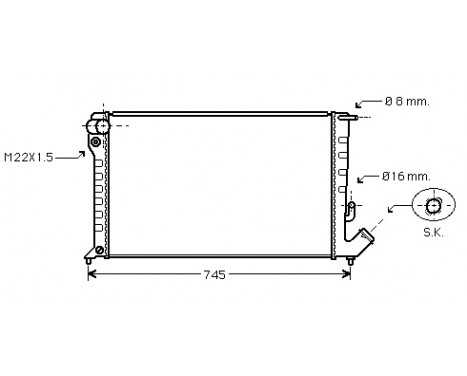 RADIATOR BERL / XSARA / 306 DIES 99- 09002169 International Radiators