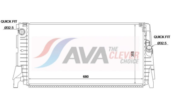 Radiator BW2655 Ava Quality Cooling