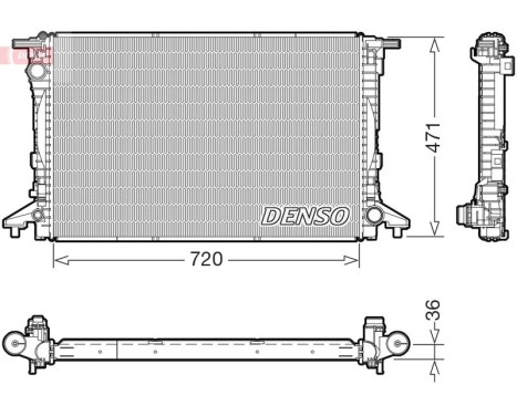 Radiator DRM02047 Denso