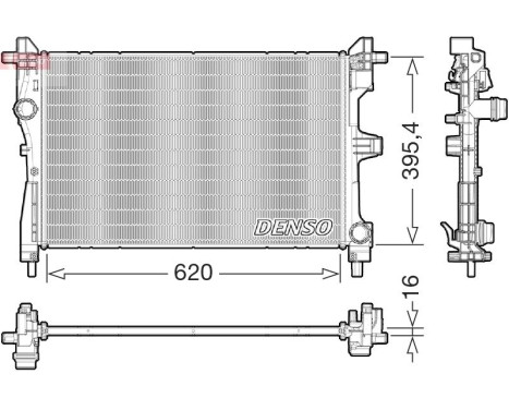 Radiator DRM09177 Denso