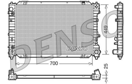 Radiator DRM10087 Denso