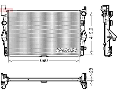 Radiator DRM17113 Denso