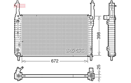 Radiator DRM20123 Denso