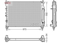 Radiator DRM20124 Denso
