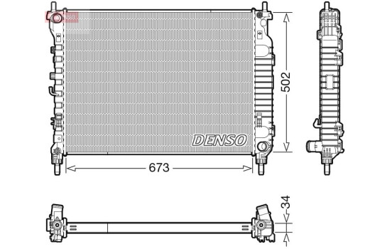 Radiator DRM20125 Denso