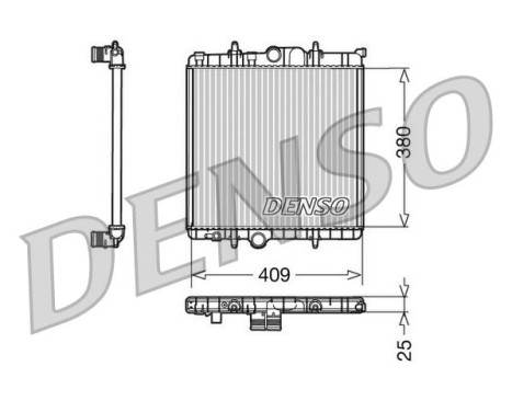 Radiator DRM21025 Denso