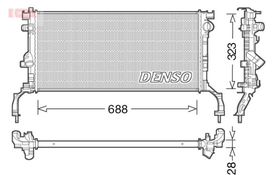 Radiator DRM23038 Denso