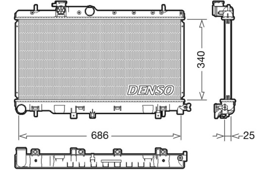Radiator DRM36020 Denso