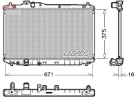 Radiator DRM40037 Denso