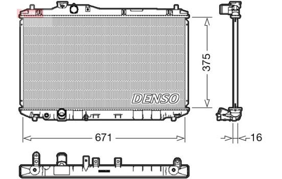 Radiator DRM40037 Denso