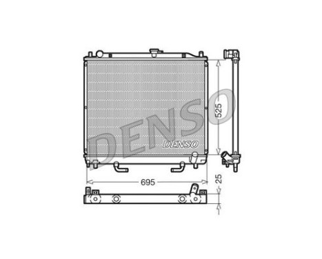 Radiator DRM45015 Denso