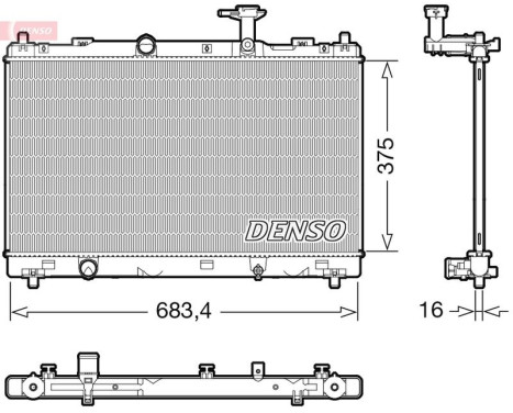 Radiator DRM47038 Denso