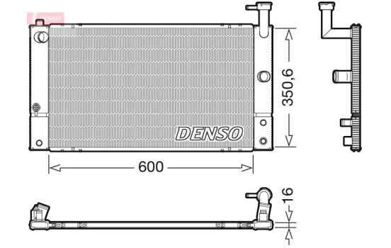 Radiator DRM50133 Denso