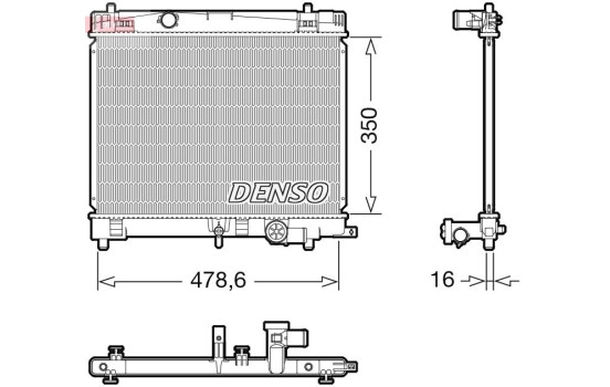 Radiator DRM50137 Denso