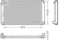 Radiator DRM50151 Denso