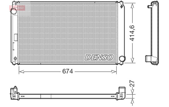 Radiator DRM50151 Denso