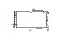 Radiator, engine cooling 01002005 International Radiators