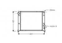Radiator, engine cooling 01002026 International Radiators