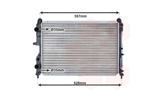 Radiator, engine cooling 01002051 International Radiators, Image 2