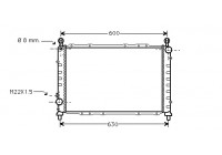 Radiator, engine cooling 01002055 International Radiators