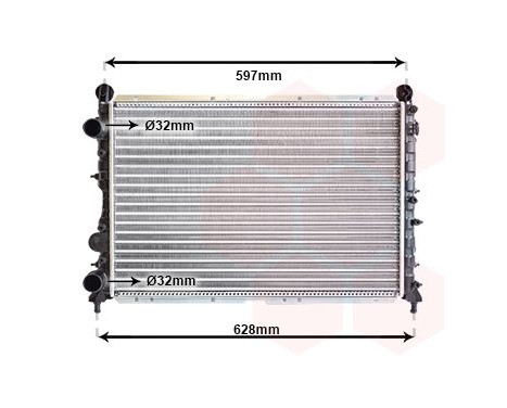 Radiator, engine cooling 01002068 International Radiators, Image 2