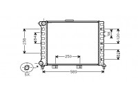 Radiator, engine cooling 01002069 International Radiators