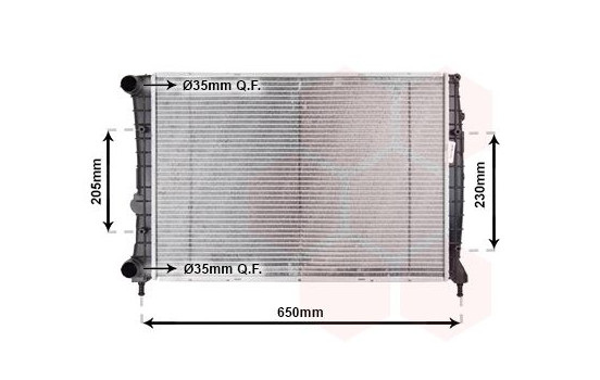 Radiator, engine cooling 01002087 International Radiators, Image 2