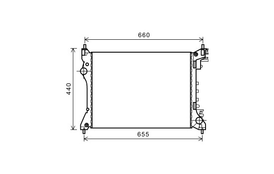 Radiator, engine cooling 01002117 International Radiators
