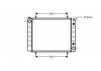 Radiator, engine cooling 02002084 International Radiators