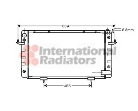 Radiator, engine cooling 02002099 International Radiators, Image 2